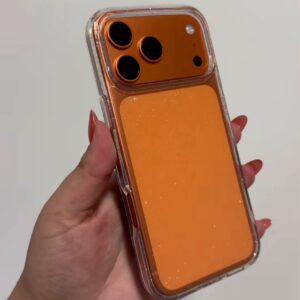 Fibra de Capacete Rígida Glitter para IPhone
